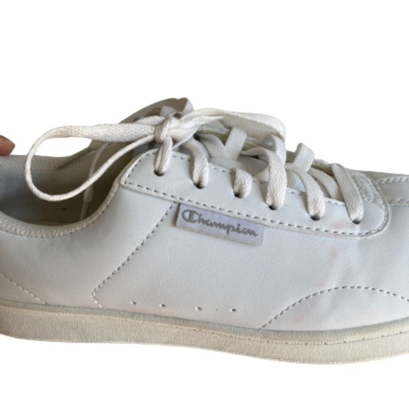 CHAMPION | round toe white lace up sneakers - Picture 6 of 6